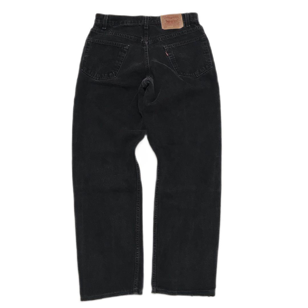【超歓迎された】 リーバイス 550ブラックデニム W31 後染め ビンテージ メキシコ製L・Levi's 2025限定 BIGセール ！
