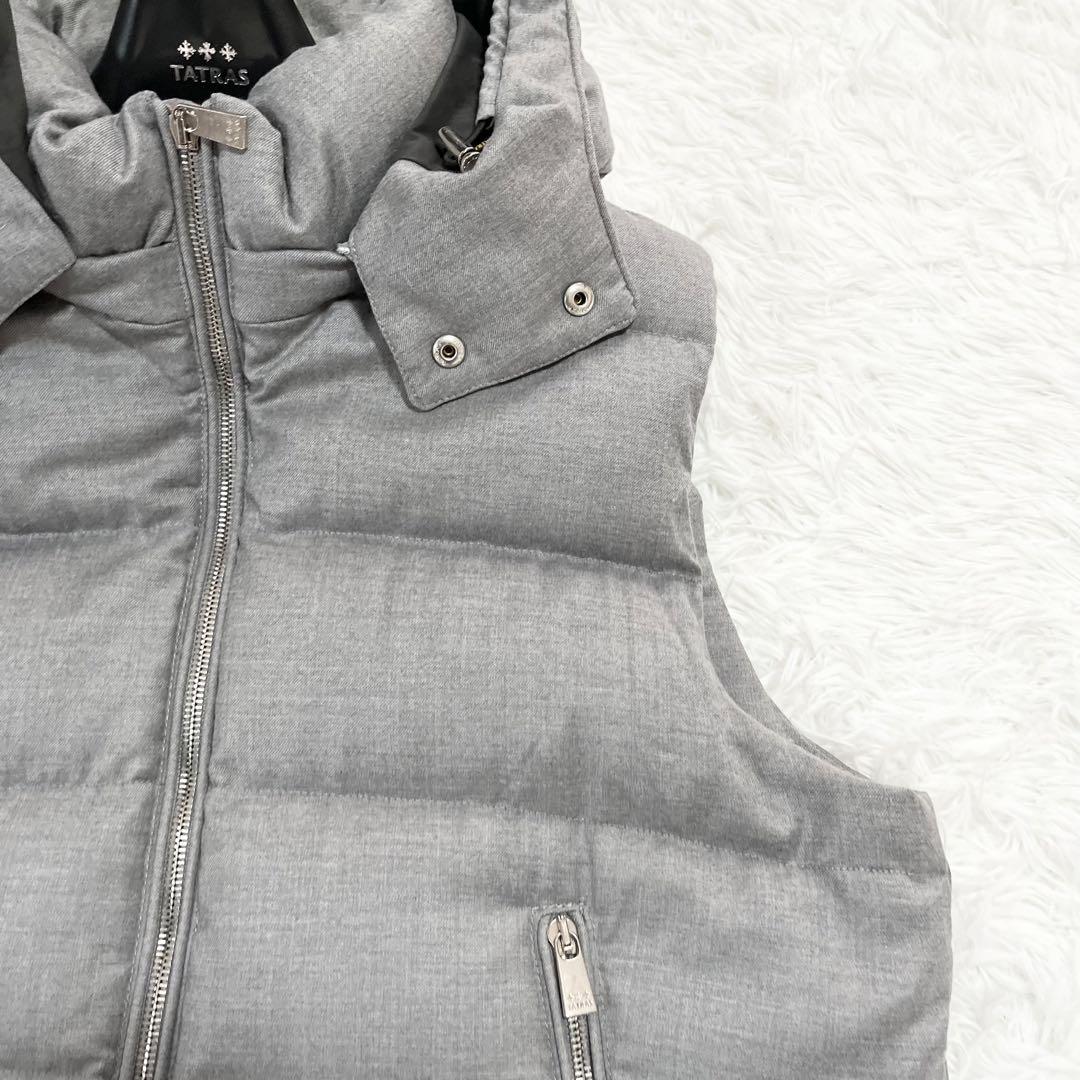 美品】タトラスダウンベストLEONARDO 高級ライングレーL相当