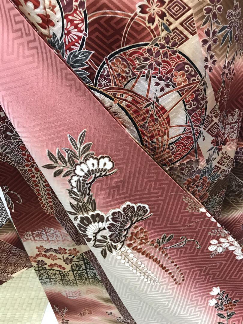 振り袖 フルセット 別誂長襦袢付 金彩加工 刺繍入り 234