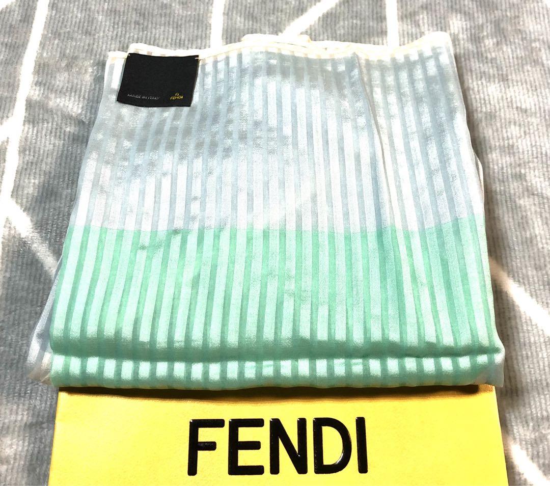 新品未使用☆FENDI フェンディ☆ストライプ シルクストール