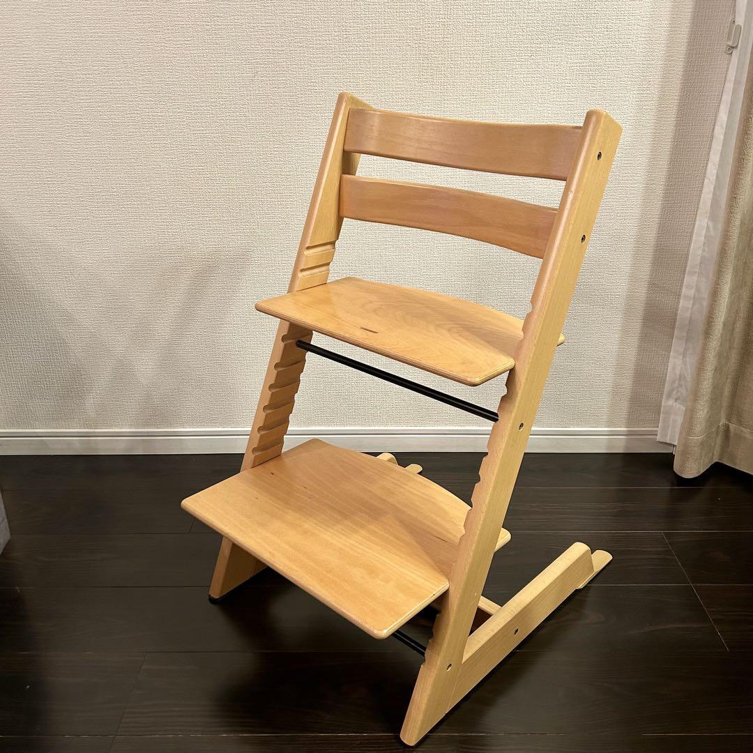 ストッケ　トリップトラップ ベビーチェア シリアル4 延長グライダー付き　美品