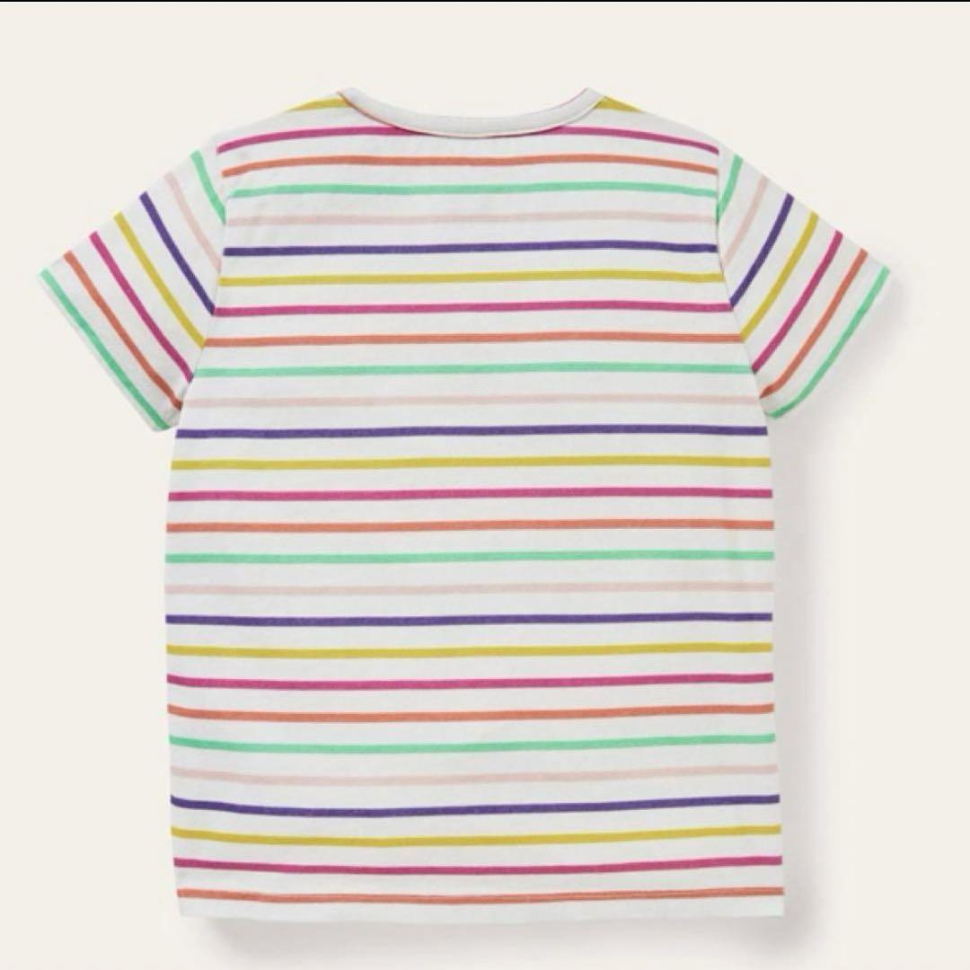 Boden Tシャツ ボーダー アニマル アップリケ