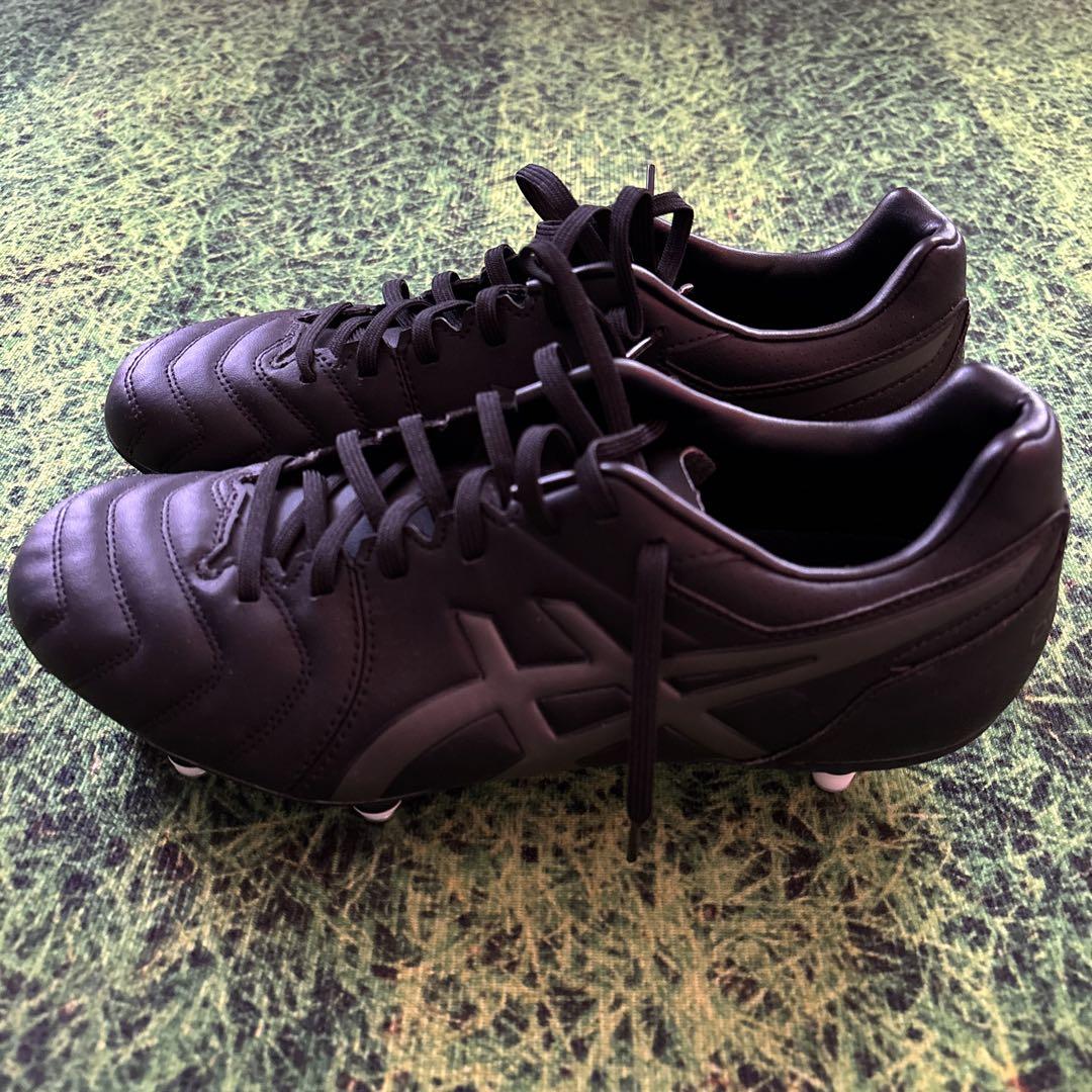 新品 ASICS サッカースパイク 取り替え式 25.5 ブラック