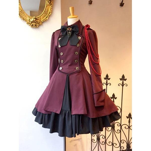 ✨再入荷✨軍服ワンピース Lサイズ レッド