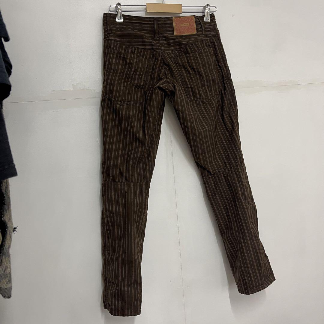 Nemeths 立体裁断　パッチ　ストライプパンツ