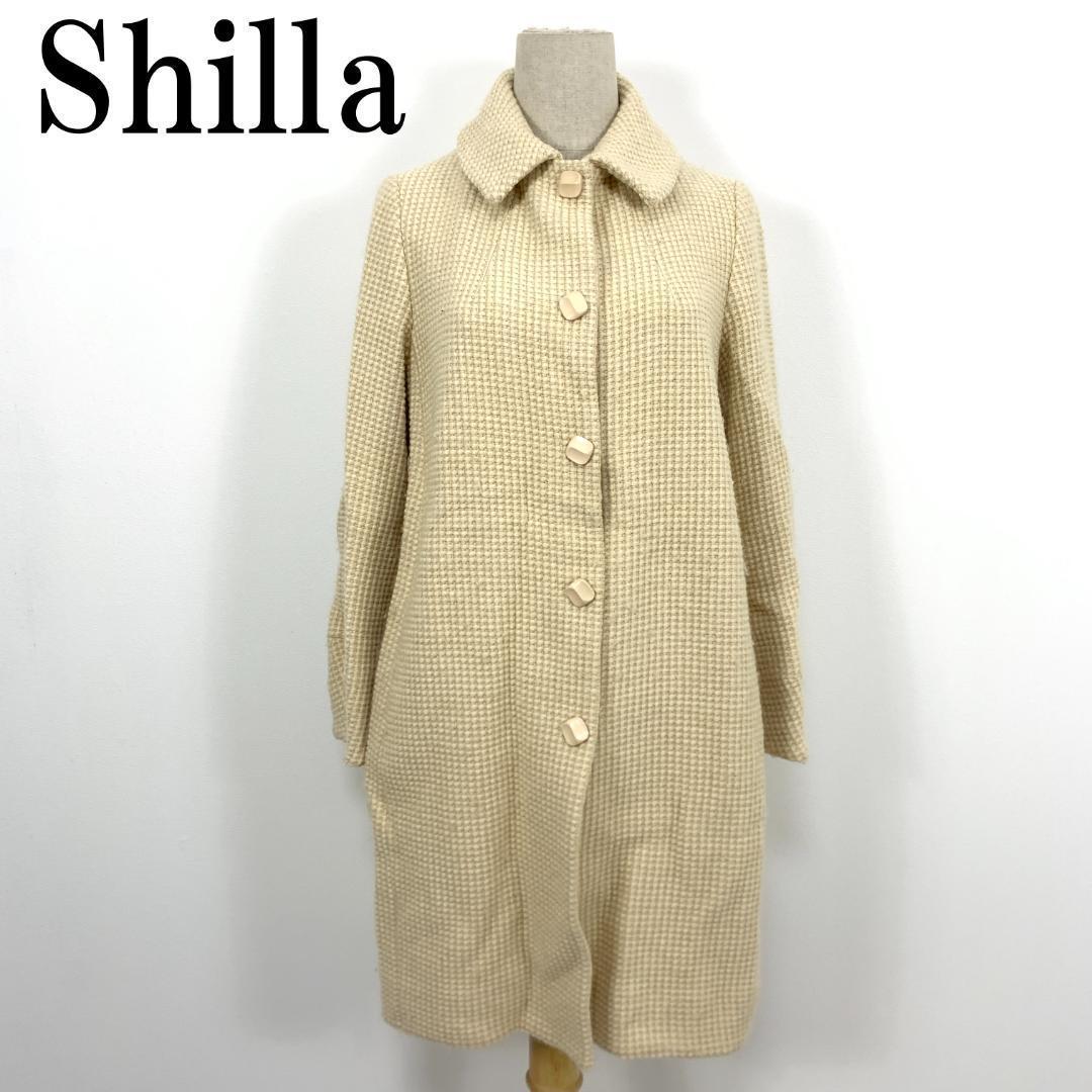 LA4558 Sybilla シビラ ロング Aラインコート ベージュ M