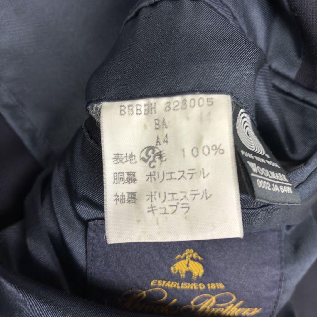 美品　ブルックスブラザーズ　紺ブレザー　金ボタン　シングル　2B　A4　日本製