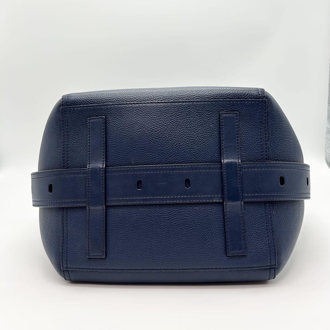 美品 J&M DAVIDSON TONNE BAG ネイビー ショルダー A4可
