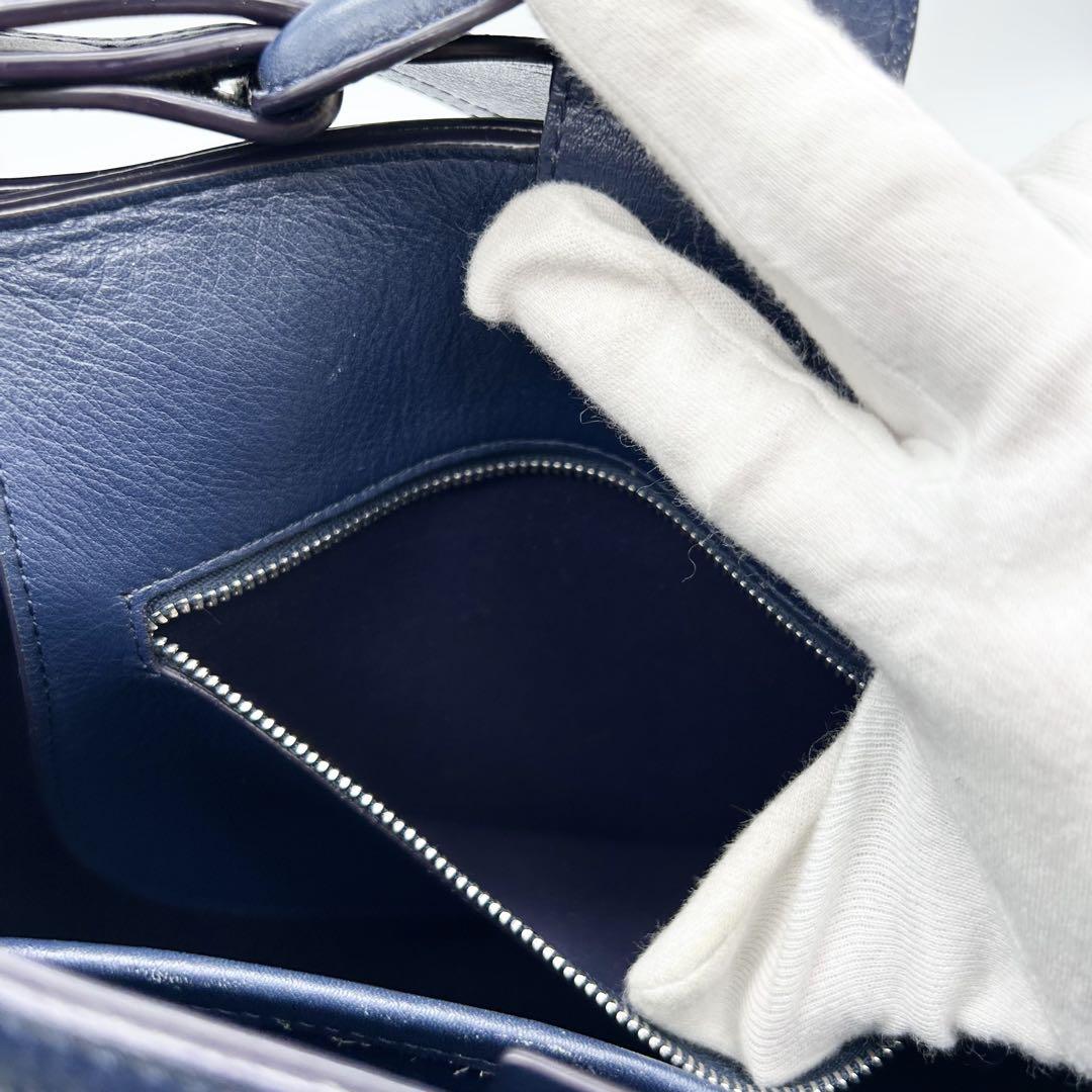 美品 J&M DAVIDSON TONNE BAG ネイビー ショルダー A4可