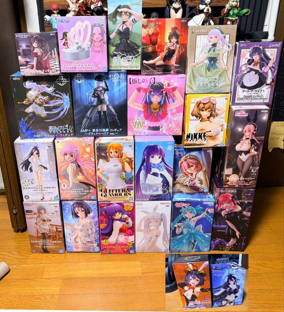 プライズ フィギュア 24個 オーバーロード ホロライブ等新品、♥