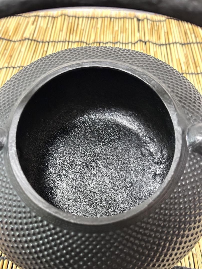 未使用品　１５型アラレ　南部鉄瓶　調理器具　南部鉄器　調理器具　鉄瓶