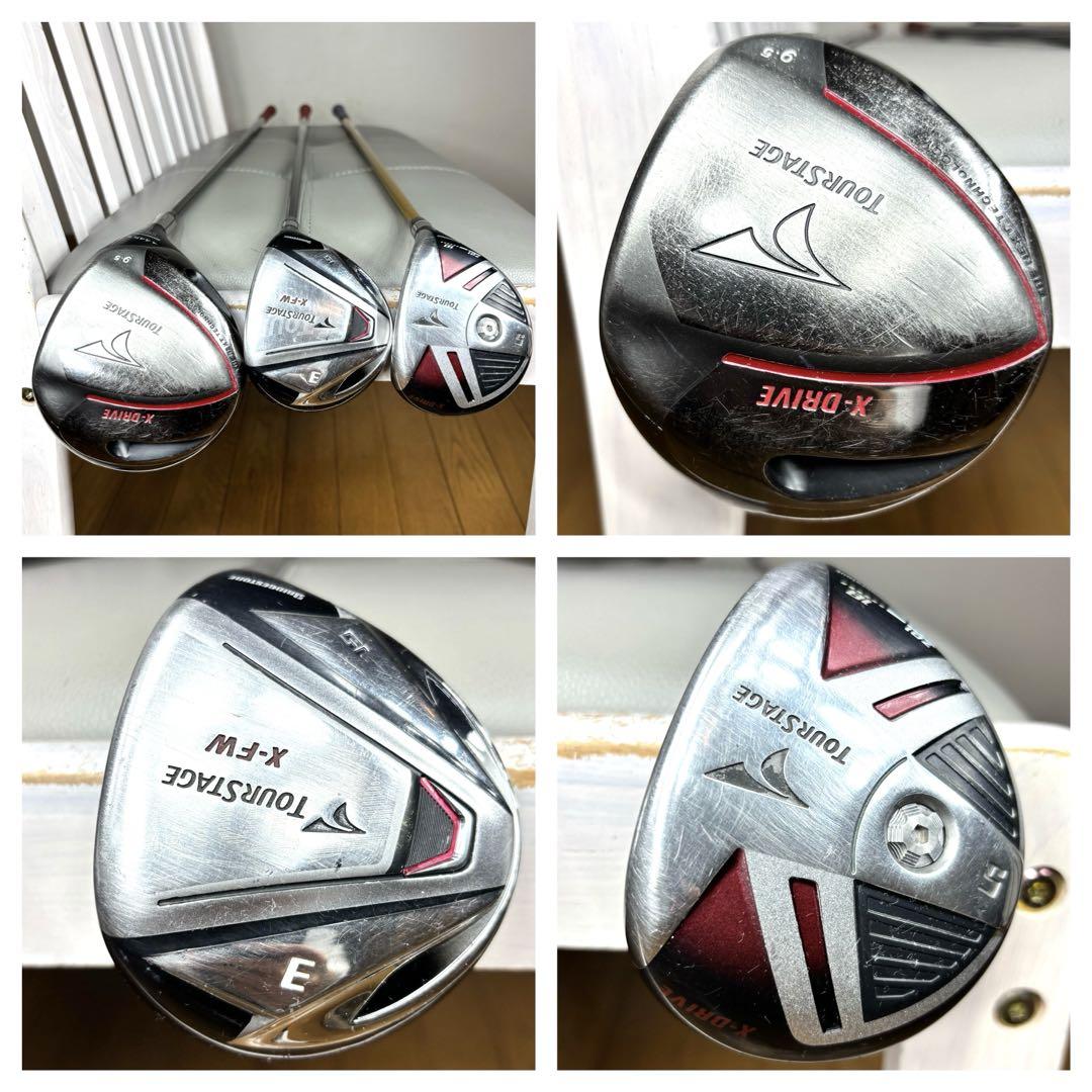本格派 メンズゴルフクラブ 13本 フルセット ツアーステージ SRIXON