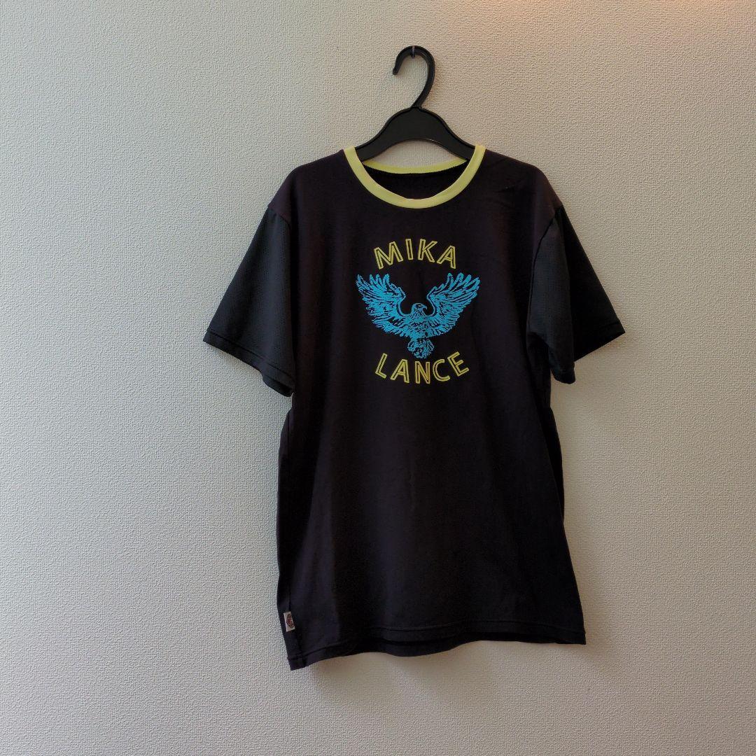 ミカランセ 鷲デザイン Tシャツ 黒