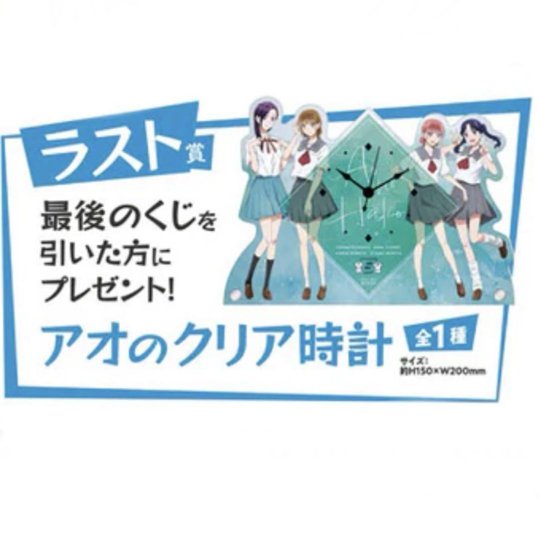 ま*け様 アオのハコ　一番くじラストワン賞　時計 アオのクリア時計 アオのハコ 一番くじ ラスト賞 アオのクリア時計 新品未開封