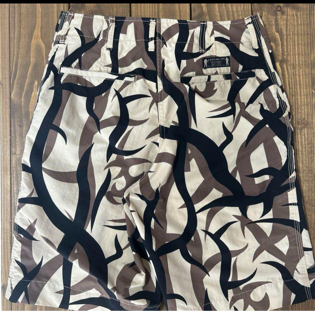 パンツ A BATHING APE Nylon Tribal camo Shorts