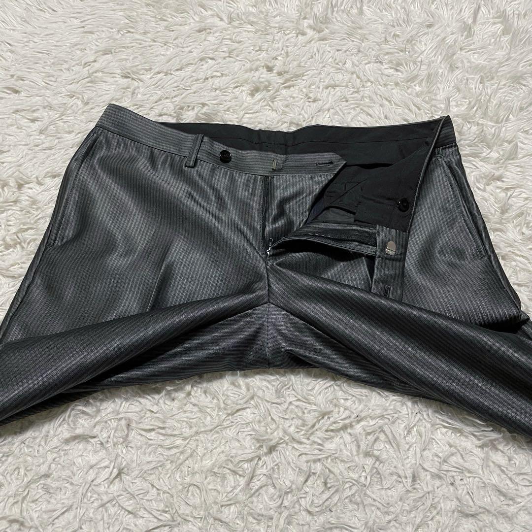 【極美品】セマンティックデザイン スリーピース スーツ グレー A6 光沢