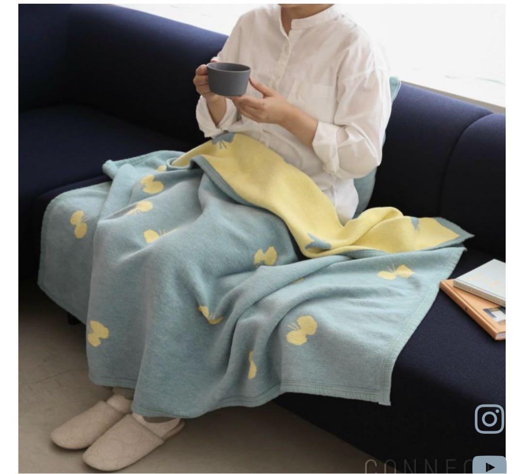 新品　ミナペルホネン クリッパン コットンハーフブランケット