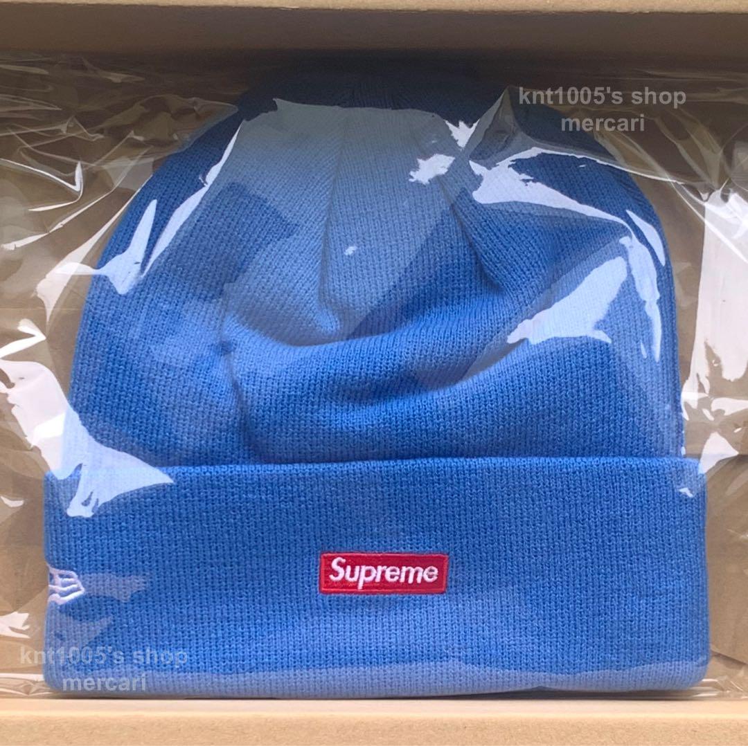 Supreme New Era S Logo Beanie ビーニー 青 新品