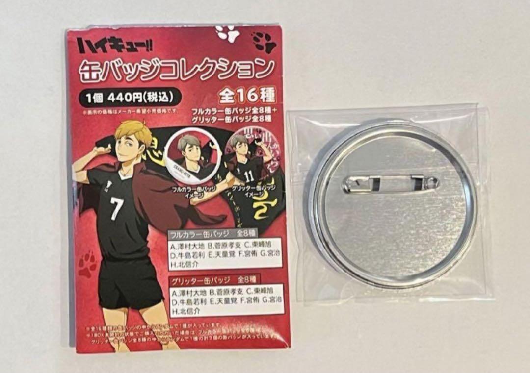 ハイキュー 横断幕 缶バッジ 天童覚 白鳥沢 ハイキュー‼︎ 缶バッジコレクション 横断幕 フルカラー 天童覚