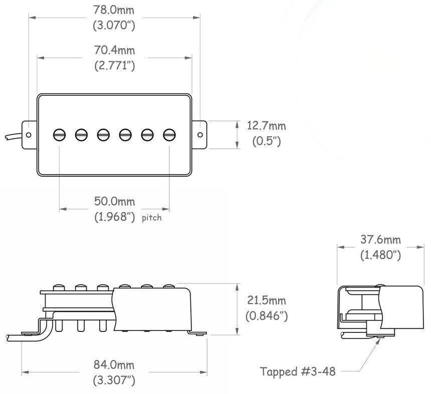 ROSWELL HUMBUCKER SIZED P-90 P-90 フロント