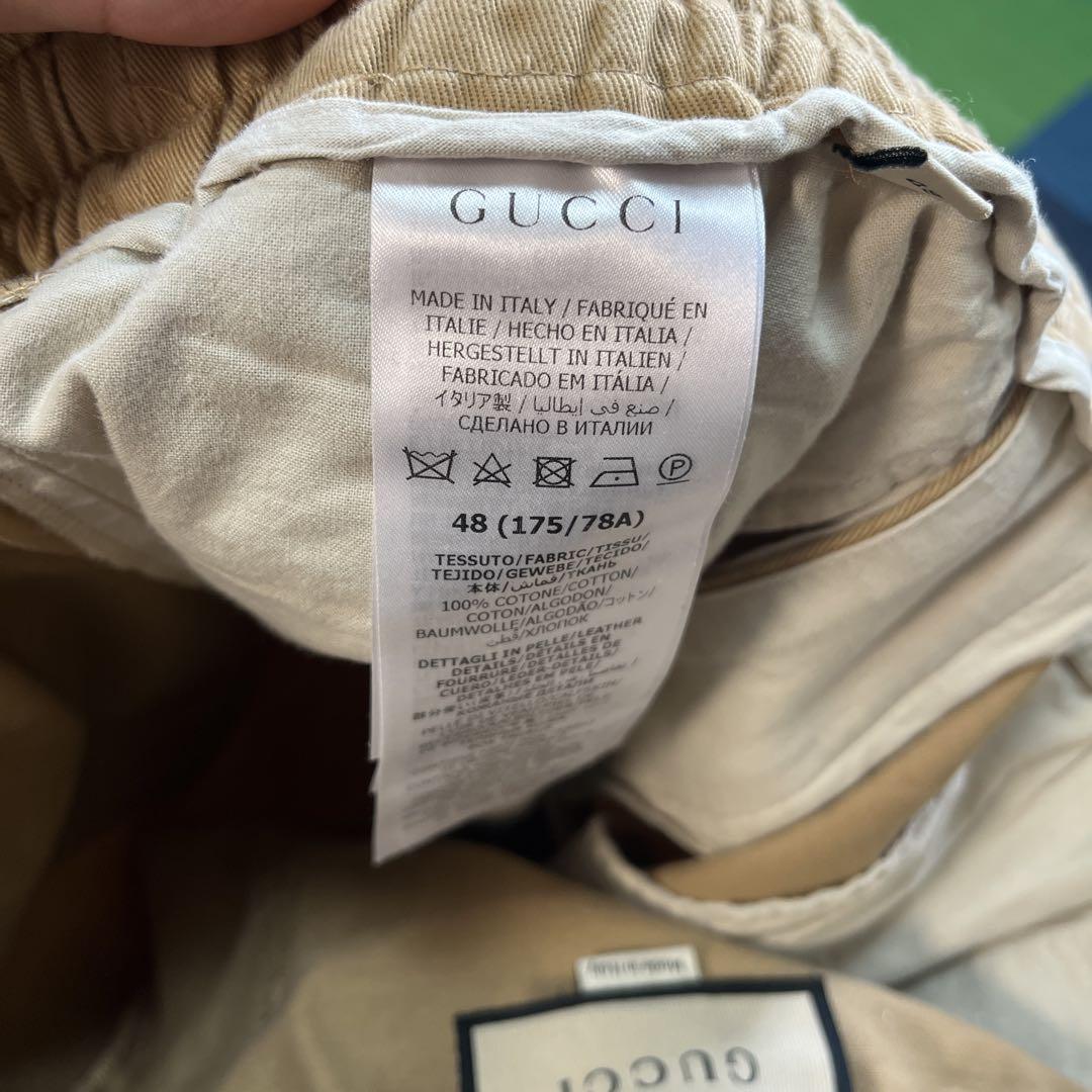 誠実 GUCCI メルカリ - 48 チノパン ベージュ パンツ