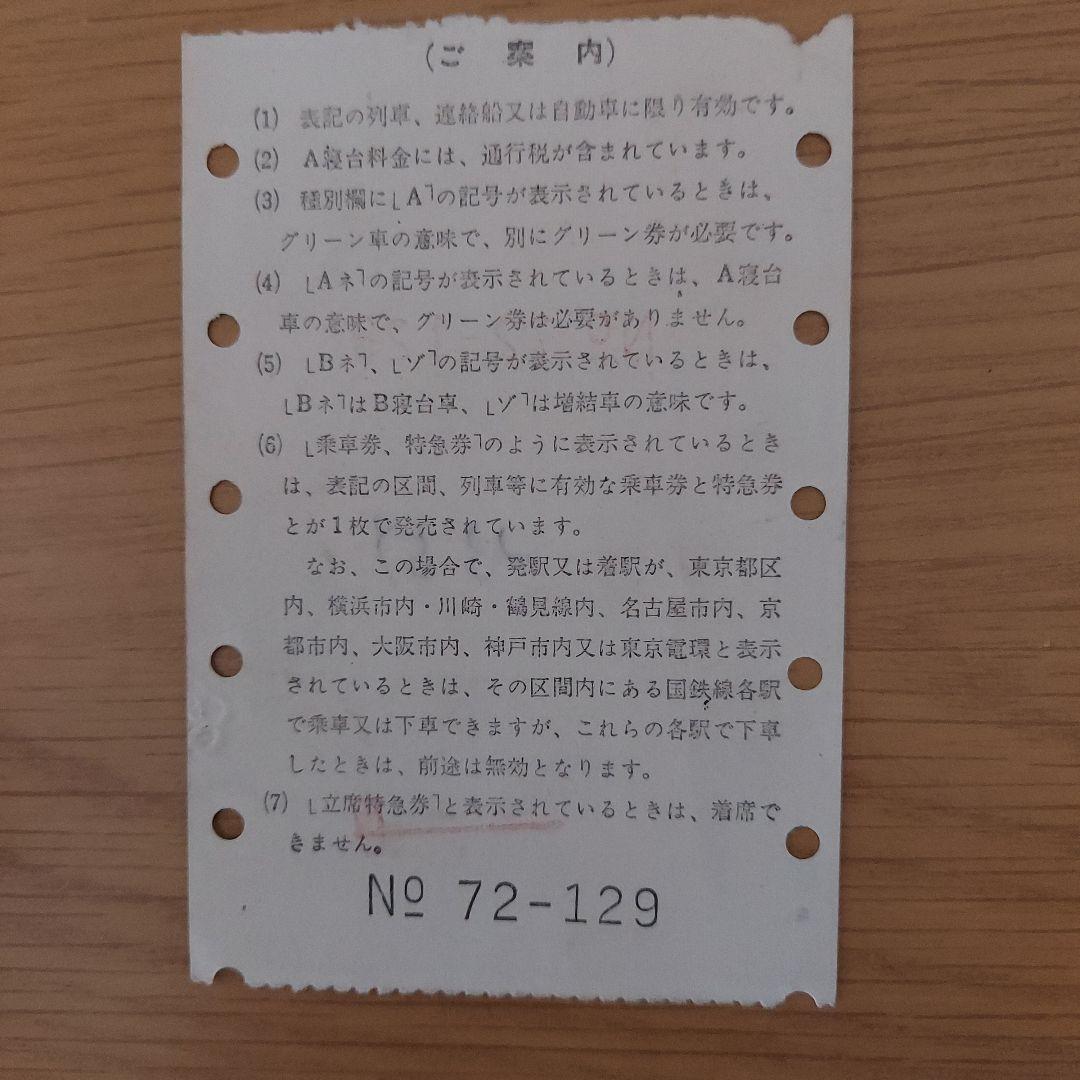 劇レア国鉄切符寝台券セット