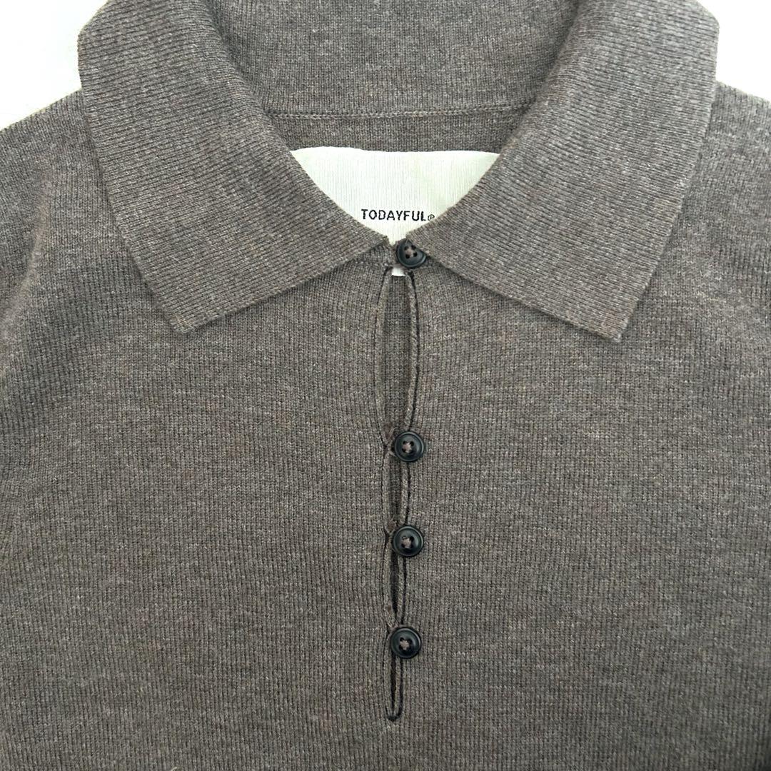 todayful Highgauge Skipper Knit グレー TODAYFUL / トゥデイフル Highgauge Skipper Knit（ニット