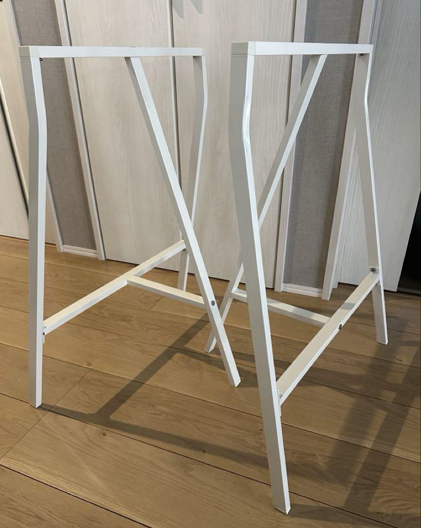 IKEA LERBERG テーブル脚 2セット ホワイト 廃盤品 - メルカリ