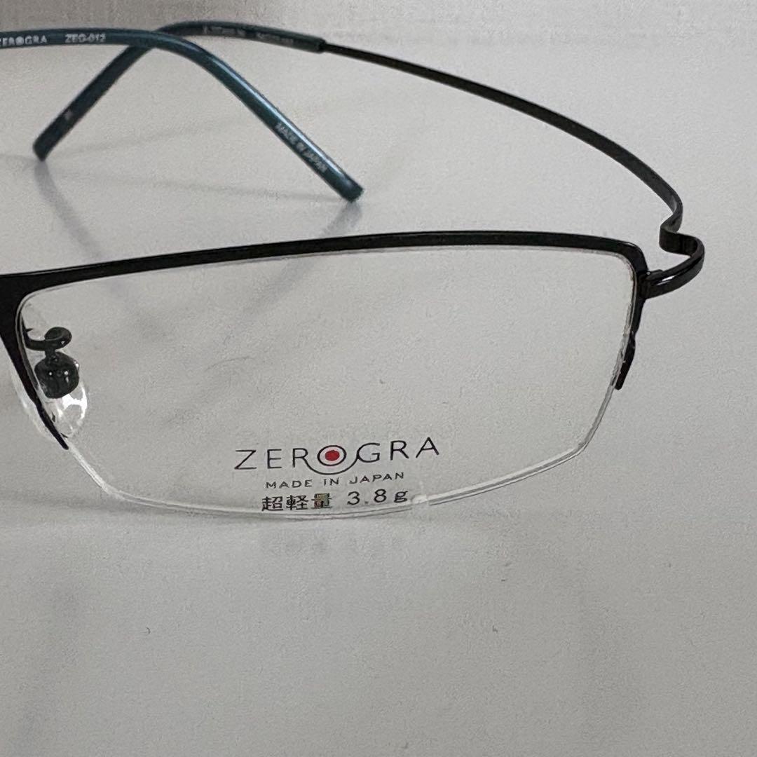 未使用）ZEROGRA メガネ　眼鏡市場 54□17-157 度なし
