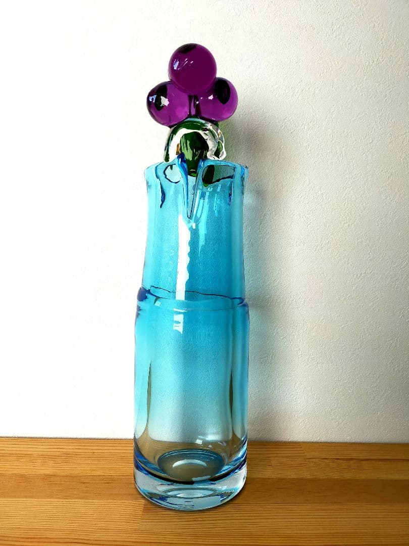 イッタラ オイバトイッカ ポムポム Pampula Vase スカイブルー