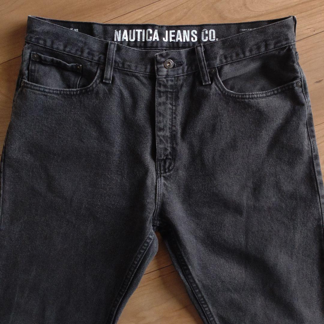 NAUTICA ブラックジーンズ/デニムパンツ/古着/実寸W36L31 NAUTICA ブラックジーンズ/デニムパンツ/古着/実寸W36L31