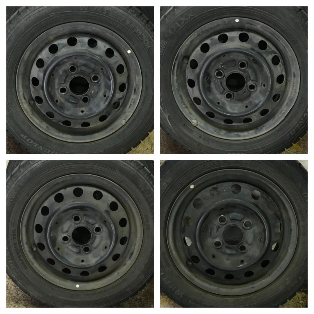 専用116 DUNLOP 155/65R13 2020年製 スタッドレス