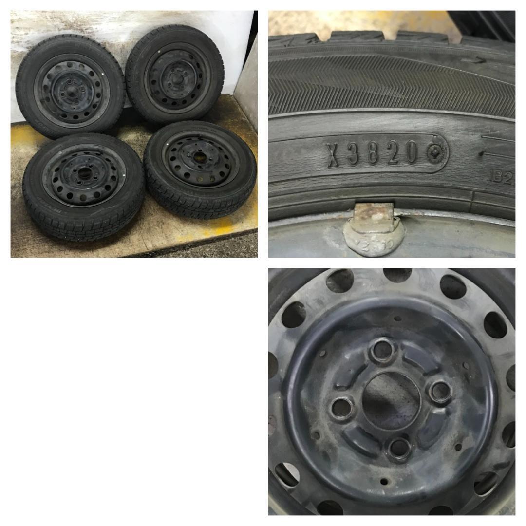 専用116 DUNLOP 155/65R13 2020年製 スタッドレス