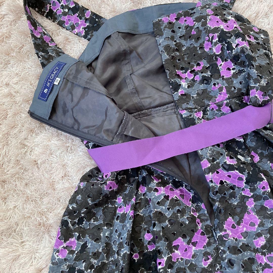 低廉今週限定 エムズグレイシー Aライン フレアワンピース ひざ丈