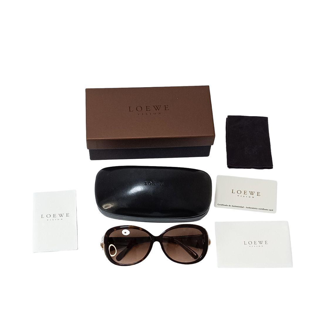 ロエベ LOEWE サングラス アナグラム ブラウン べっ甲調 ゴールド ロエベ LOEWE サングラス アナグラム ブラウン べっ甲調 ゴールド