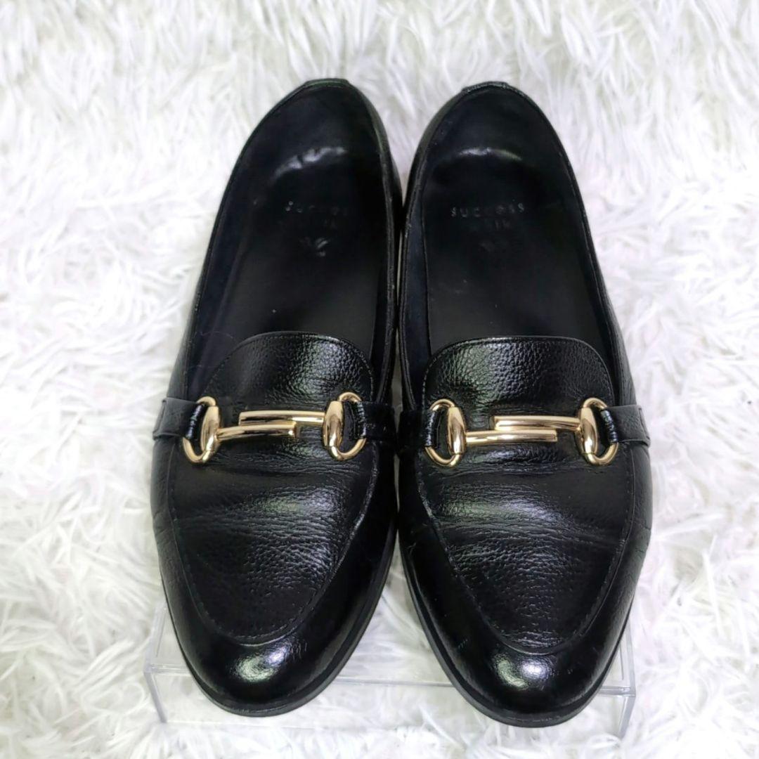 1157【極美品】サクセスウォーク ビットローファー レザー 黒 23 EE ✨️美品✨️サクセスウォーク 23cm ビットローファー 黒 本革
