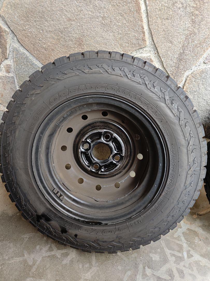 送料無料 鉄チン TOYO オープンカントリーRT 145/80R12 2本 ②