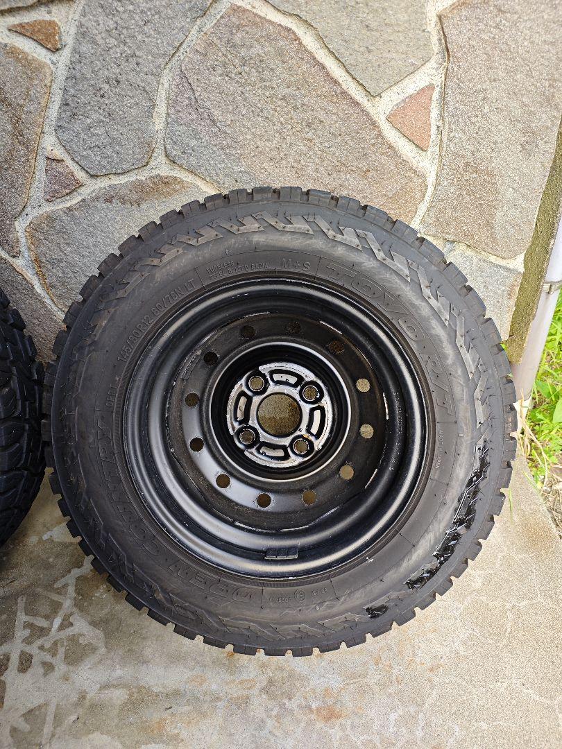 送料無料 鉄チン TOYO オープンカントリーRT 145/80R12 2本 ②