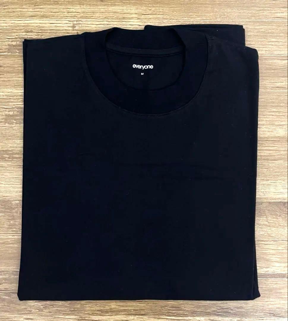 everyone エブリワン パックt ブラック 1枚 sizeM tシャツ
