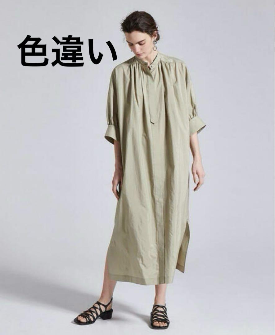美品 デプレ トゥモローランド 定価3,5万円 バンドカラーワンピース シルク