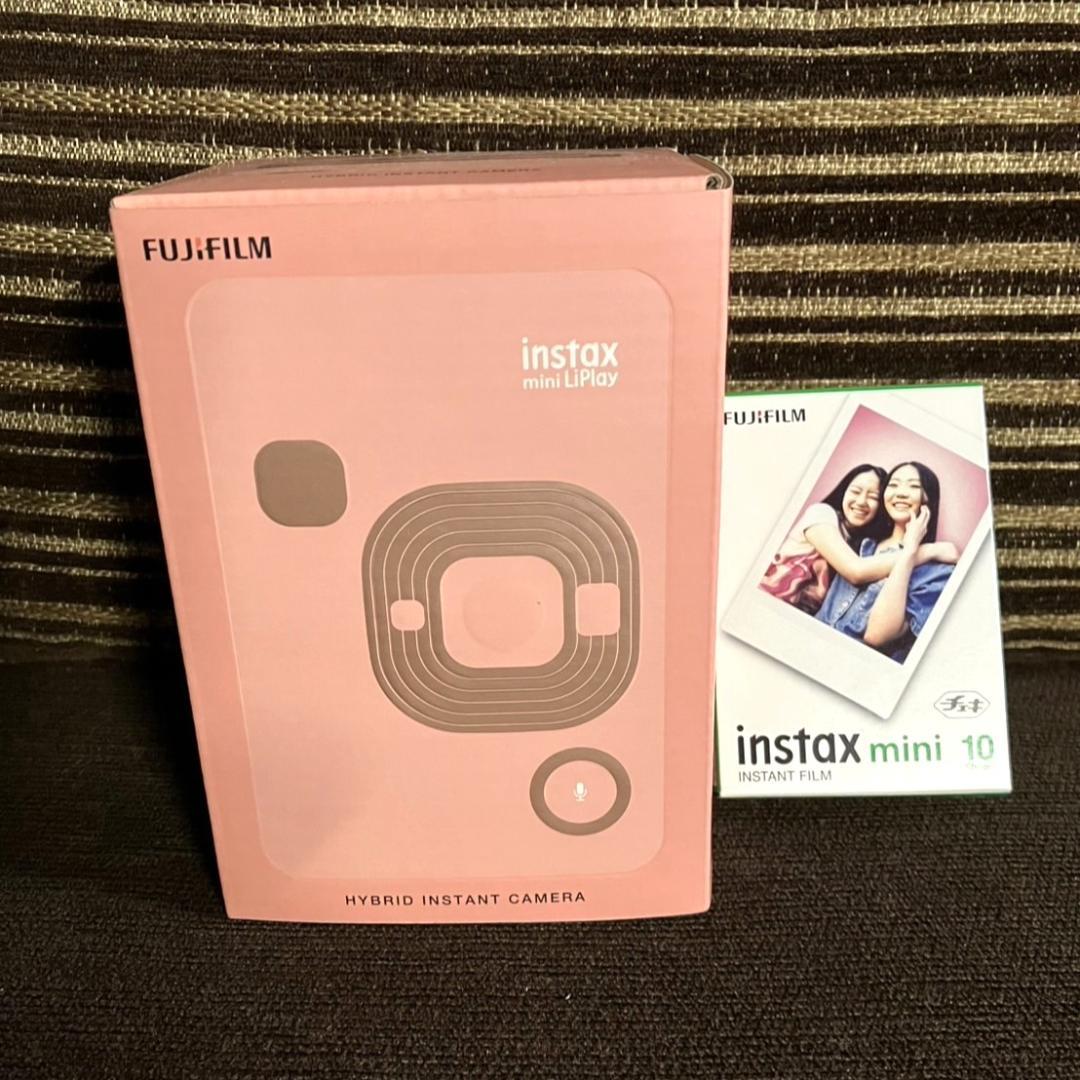 新品 チェキ instax mini LiPlay ゴールド フィルムset