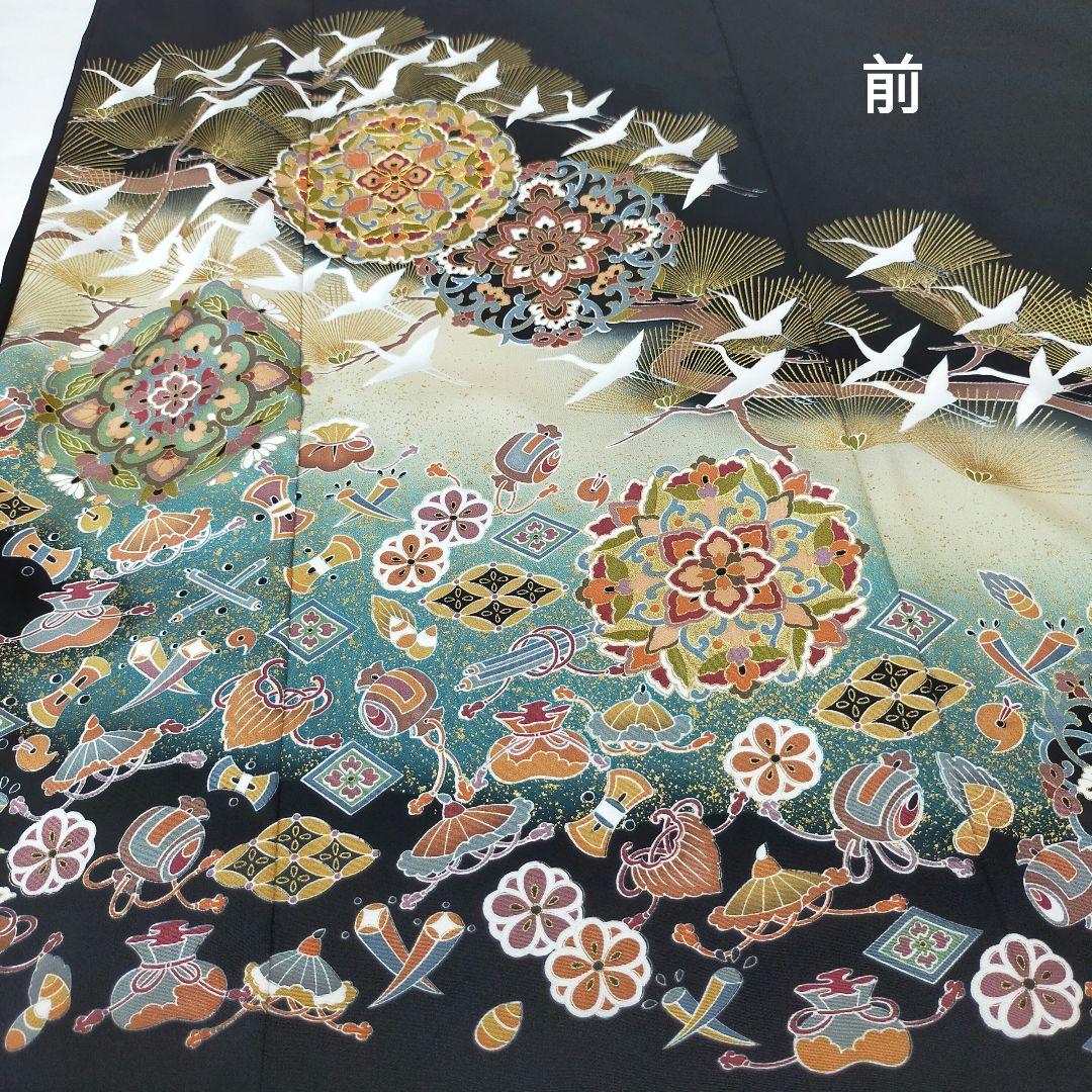 ★黒留袖アンサンブル*ノースリーブワンピ+ボレロ*着物リメイク正絹*L〜2L*㊴ ★黒留袖アンサンブル*ノースリーブワンピ+ボレロ*着物リメイク正絹*L〜2L*㊴