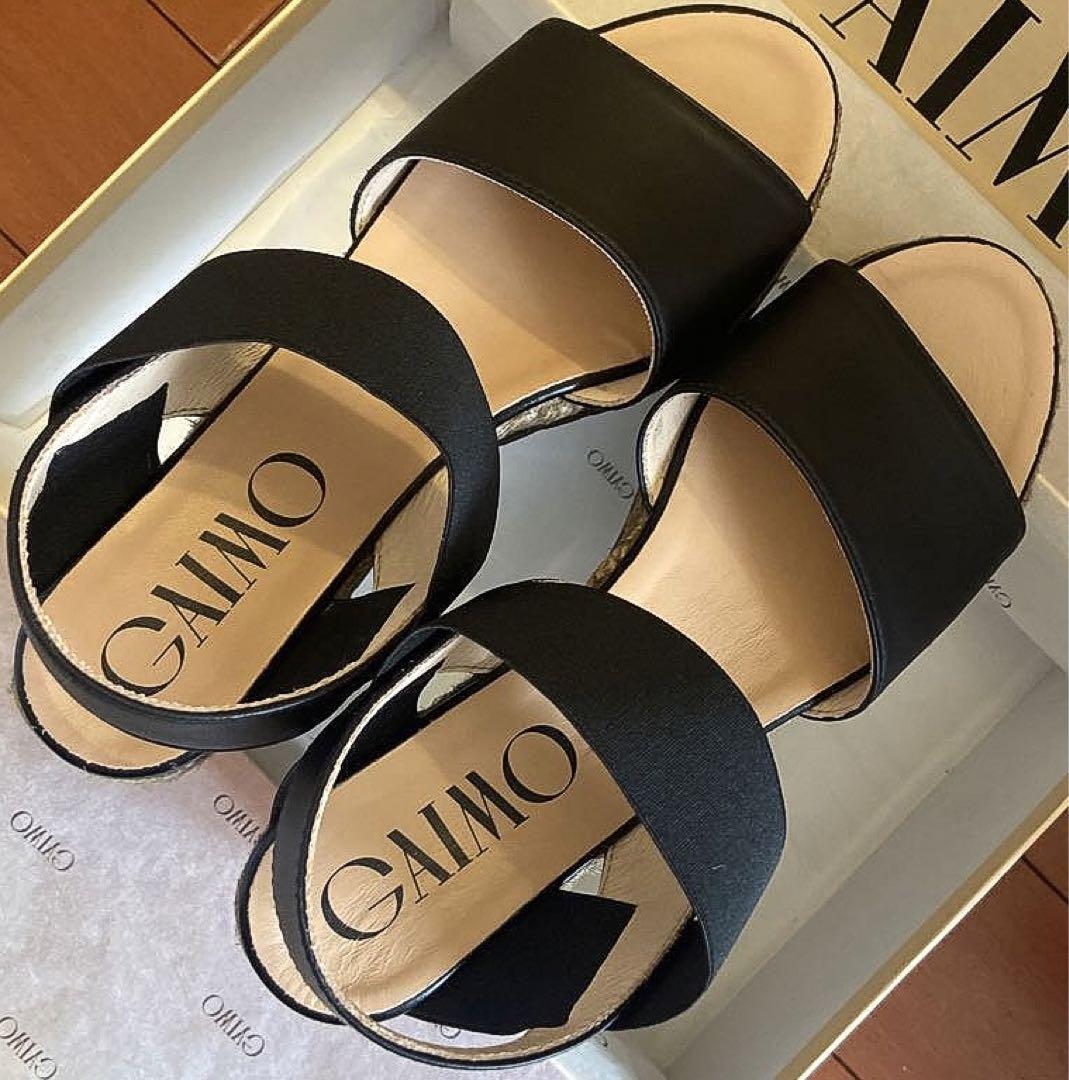 新品✨39サイズ gaimo エラスティックダブルソールサンダル