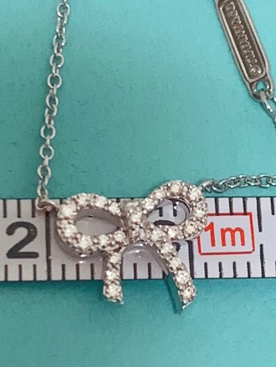 TIFFANY&Co. ティファニーメトロボウリボンダイヤモンドネックレス
