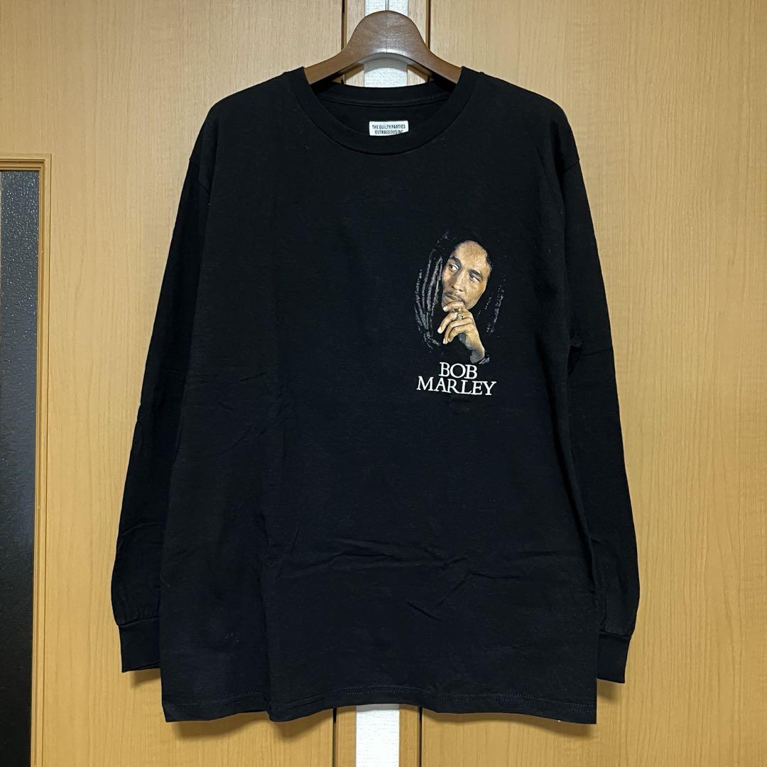 要在庫確認【WACKO MARIA × BOB MARLEY】LONG SLEEVE Tシャツ BOB MARLEY / CREW NECK LONG SLEEVE T-SHIRT ( TYPE-1