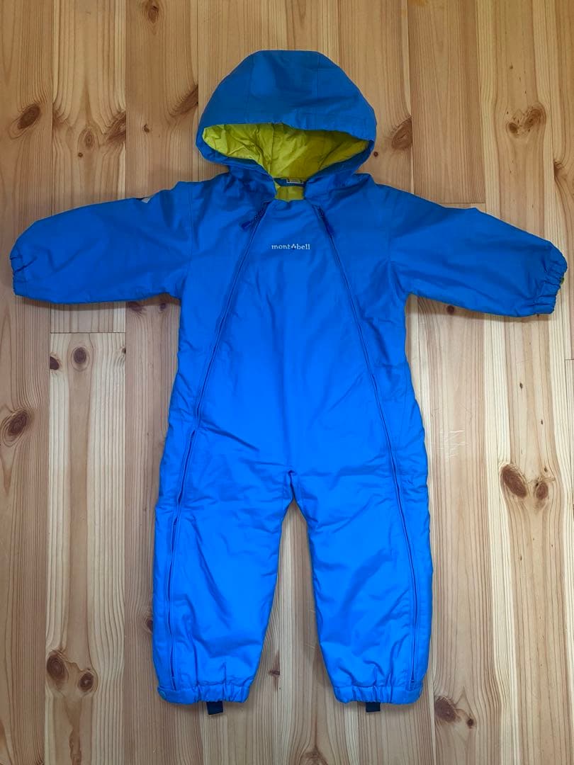 モンベル パウダーカバーオール ジャンプスーツ90 キッズ スノーウェアmontbell