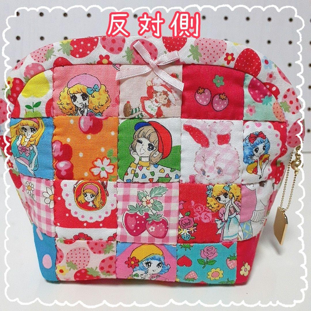 公式通販サイト - ファッション 通販 レトロな女の子❤ラウンドポーチ❤ハンドメイド❤パッチワーク 財布・ケース・小物入れ