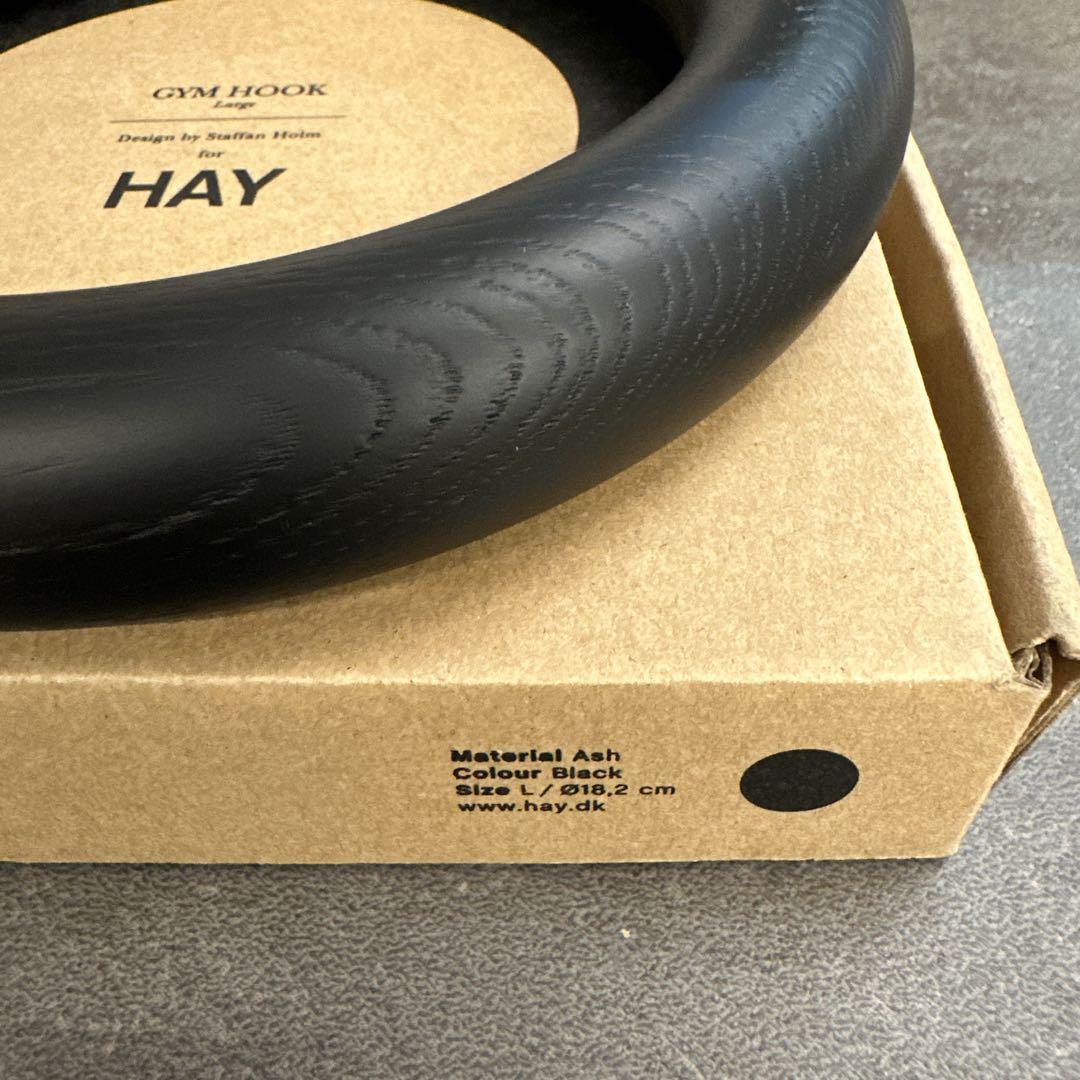 HAY gym hook ジムフック ブラック L 新品 完売商品-売り大阪