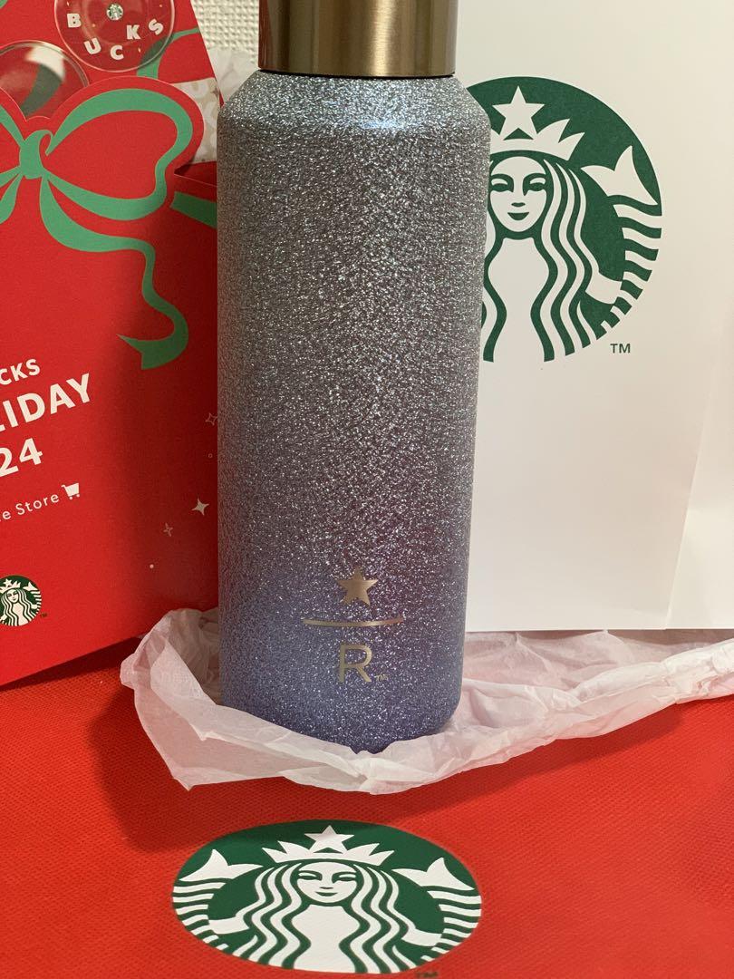 スターバックス　ホリデー2024  リザーブステンレスボトルグリッター