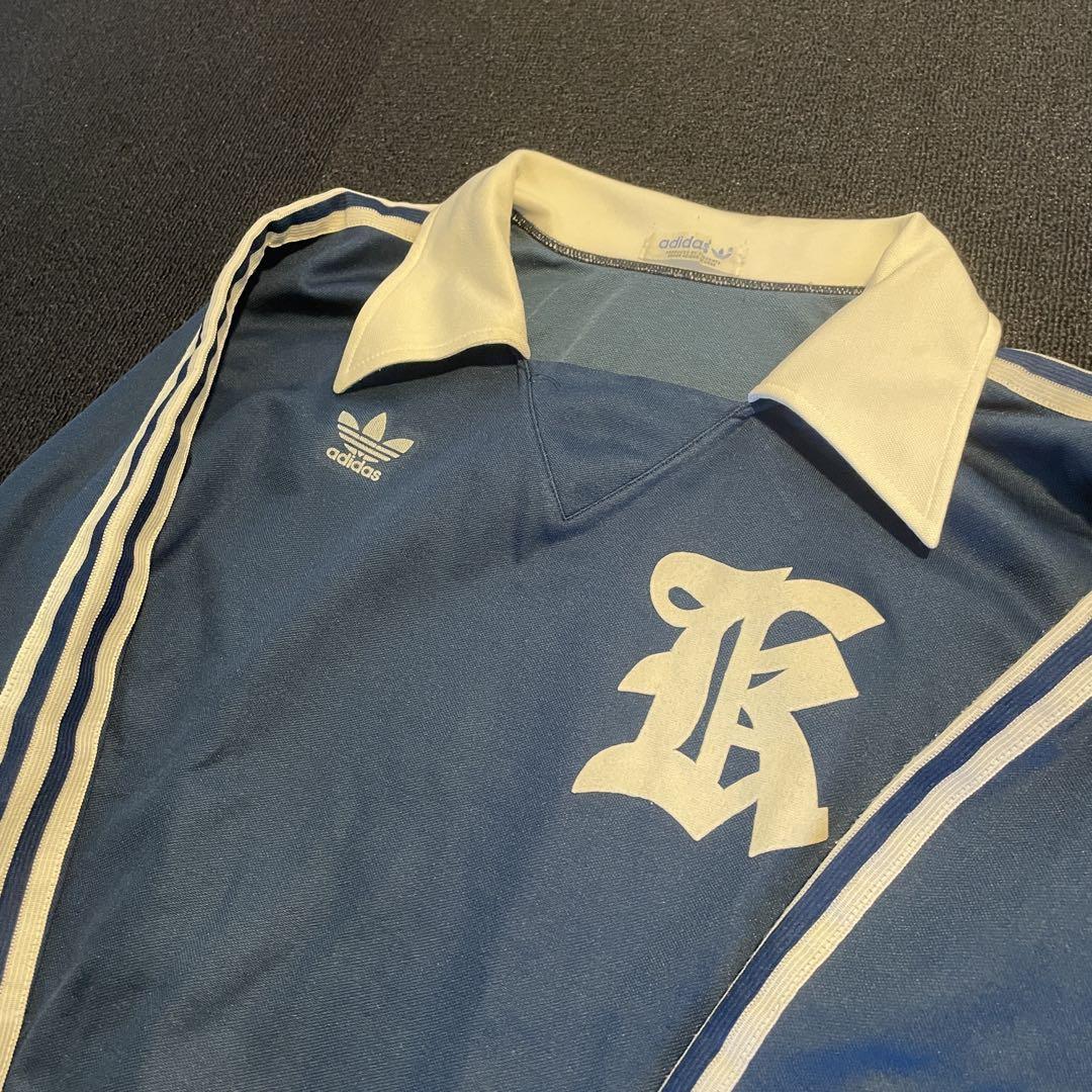 【激レア】80s adidas 長袖 y2k デサント製 ゲームシャツ トラック
